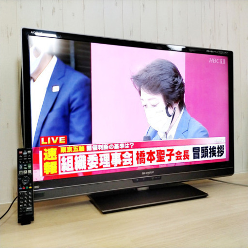 40ｲﾝﾁ液晶テレビ　SHARP　2011年　保証付き　配送室内設置可能‼︎ 　R06006