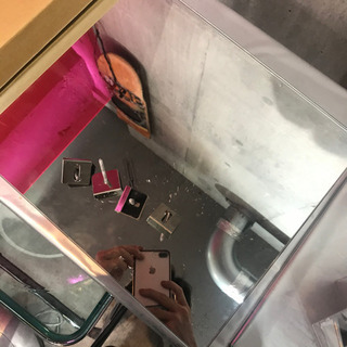 トイレ用鏡　40×50センチ　スクエアミラー