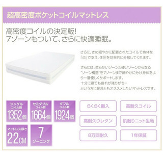 シングルベッド(マットレス付き)の画像