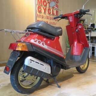 □YAMAHA JOG 27V ヤマハ ペリカンジョグ 50cc レッド 2362km 実動! 程度良好！ ビンテージ 原付 原チャリ スクーターバイク 札幌発の画像