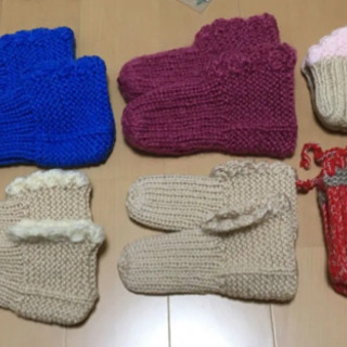 ハンドメイド　女性用靴下カバー　6個