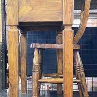 【リサイクルスターズ城西】新入荷！ レトロ調デスク・チェアセットの画像