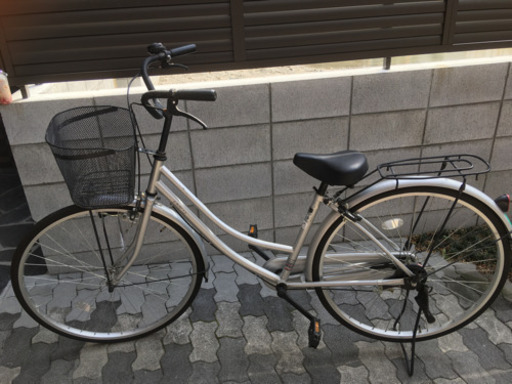 27インチ シティサイクル ママチャリ カゴライト付き