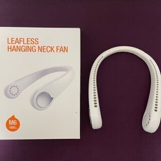 【一度だけ使用・美品】首掛け扇風機 携帯扇風機 の画像