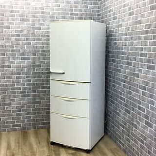 【ハッピー西葛西店】4ドア　355L　冷蔵庫　右開き　アクア　2013年式　ID:58311