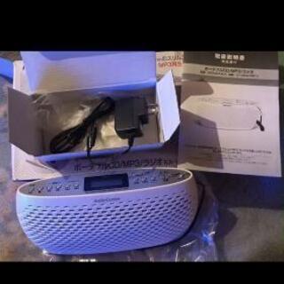 ワイドFM対応ポータブルCDラジオの画像