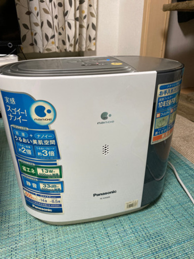 Panasonic 気化式加湿器 加湿器 ナノイー 11年製
