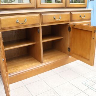 美品【カリモク】ドマーニ　クイーンズライフ　飾り棚　カップボード　書棚 karimoku(カリモク)の最高級ブランドdomani(ドマーニ)のQUEENS LIFE