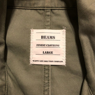 BEAMS ミリタリージャケット　カーキＬ