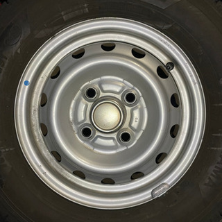 三菱ミニキャブ純正ホイール付き　ヨコハマスタッドレスig91４本セットの画像