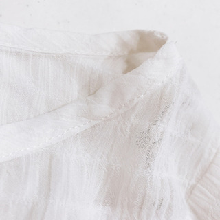 【定価 4,950 円】☆新品☆レイカズン シャーリングシフォンボリュームブラウス オフシロの画像