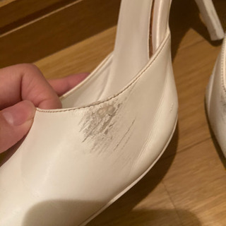GYDA ポインテッドミュール パンプス 白 24.5cm Lサイズの画像