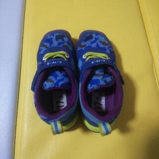 17.5cmEE moon star スニーカー 動物柄 男の子 靴 18cmの画像