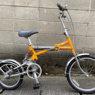 【超希少品】日本製FUJI 折りたたみ自転車　前20.後16インチタイヤ　リヤタイヤ新品❗️若林自転車　膳所