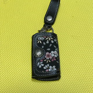 中古 デグナー 花山 京桜 4連キーケース さくら ブラック  ...