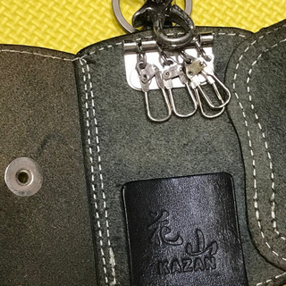 中古 デグナー 花山 京桜 4連キーケース さくら ブラック  KAZANの画像