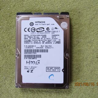 ノートパソコン用　ハードディスク　80GB