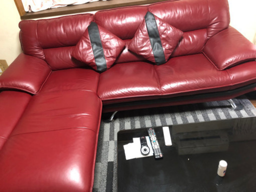 本革コーナーソファー値下げ