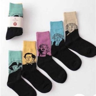 父の日にも　偉人と絵画の靴下セット　ユニセックス