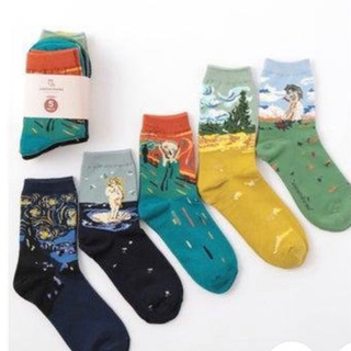 父の日にも　偉人と絵画の靴下セット　ユニセックスの画像