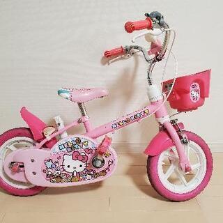 《再度値下げしました！》キティちゃん自転車　幼児用2～6才まで