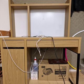 イケア デスク オーク色 ミッケ