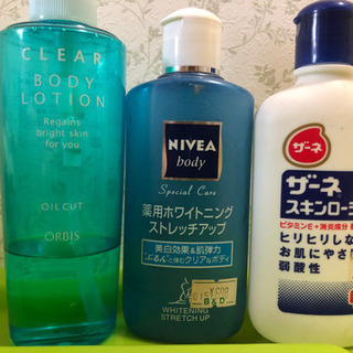 夏のスキンケアローション　3点