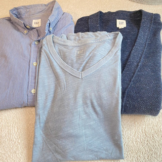 メンズ　GAP 3点　Tシャツ　Yシャツ　カーディガン