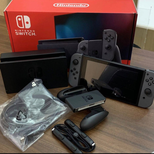 【超美品】ニンテンドースイッチ 本体 Nintendo Switch Joy-Con グレーモデル　新型　おまけ付き　液晶保護フィルム