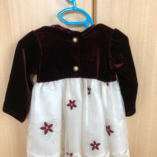 ベビードレス　ワインレッドの画像