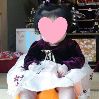 ベビードレス　ワインレッドの画像