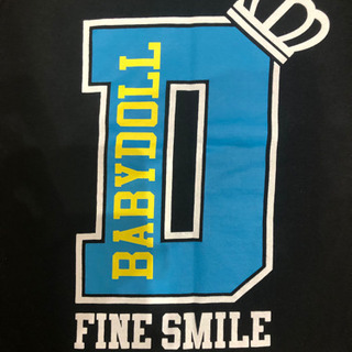 ベビードール Tシャツサイズ120黒の画像