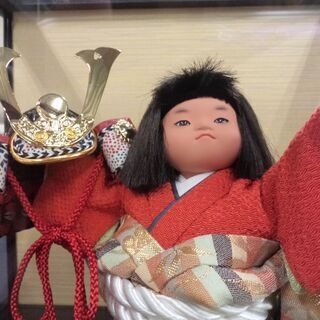 【愛品倶楽部柏店】松崎人形　金太・兜　幸一光作　置物の画像