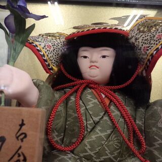 【愛品倶楽部柏店】木目込人形　兜童　金林真多呂作　置物の画像
