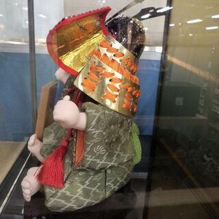 【愛品倶楽部柏店】木目込人形　兜童　金林真多呂作　置物の画像