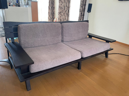 3人用ローソファと1人用ローソファのセット