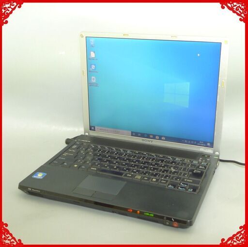 ノートパソコン 中古動作良品 12.1型 SONY VGN-G3ABVS Core2Duo 2GB 160G 無線 Bluetooth Windows10 Office済 初心者向け 即使用可能