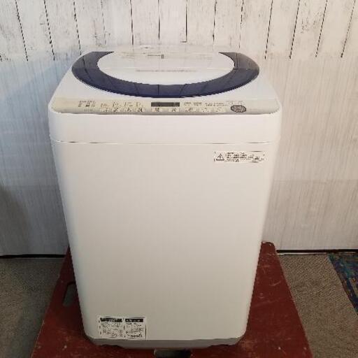 訳あり特価❗シャープ 洗濯機 7.0kg/風乾燥/穴なし槽 ES-G7E2 2015年モデル\n
