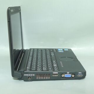 在庫処分 送料無料 日本製 軽量 ノートパソコン 中古動作良品 10.1型 Panasonic CF-J10RWHDS Core i3 4GB 250G 無線 Windows10 LibreOffice 即使用可能の画像