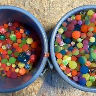 スーパーボール、ピンポン球、その他ボール詰め合わせ