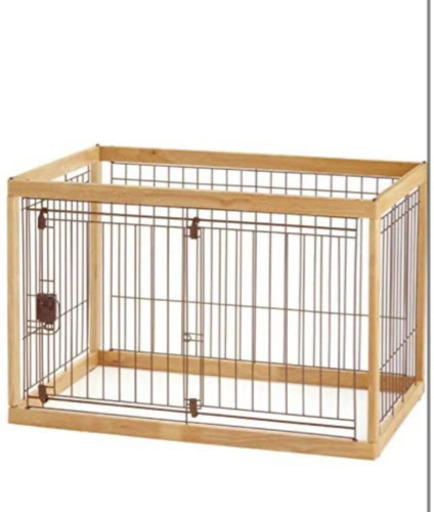 リッチェル 木製ペットサークル 90-60(90×60×59.5cm) ナチュラル