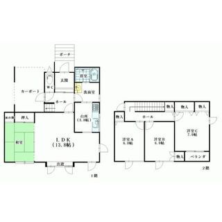 🥌江別IN戸建！閑静な住宅街に建つ4LDK一戸建て物件(。_。)専用の庭がありペットと一緒に暮らせますよ - 賃貸（マンション/一戸建て）