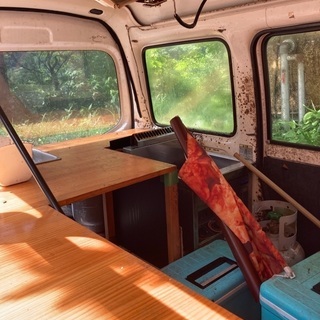 サンバー軽バン　移動販売車　の画像