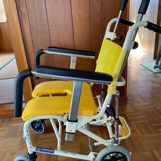 介助用車椅子KAWAMURA シャワーキャリー 入浴/お風呂/シャワー用の画像