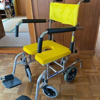 介助用車椅子KAWAMURA シャワーキャリー 入浴/お風呂/シャワー用-2の画像