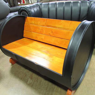 ドラム缶ベンチの画像