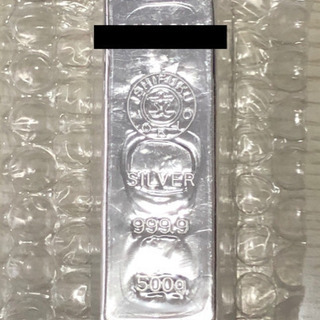 手渡し-2000円「正規品」　石福金属興業　銀地金　500g 