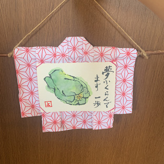 世界に一つだけ★ハンドメイド作品★着物の可愛い壁掛け★7点セットの画像