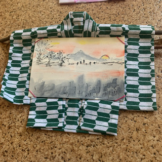 世界に一つだけ★ハンドメイド作品★着物の可愛い壁掛け★7点セットの画像