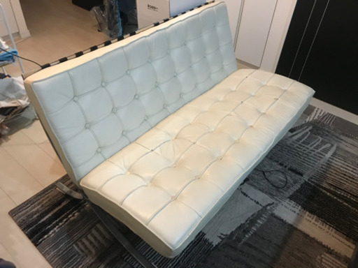 【値下げ中】バルセロナチェア　白　ソファー